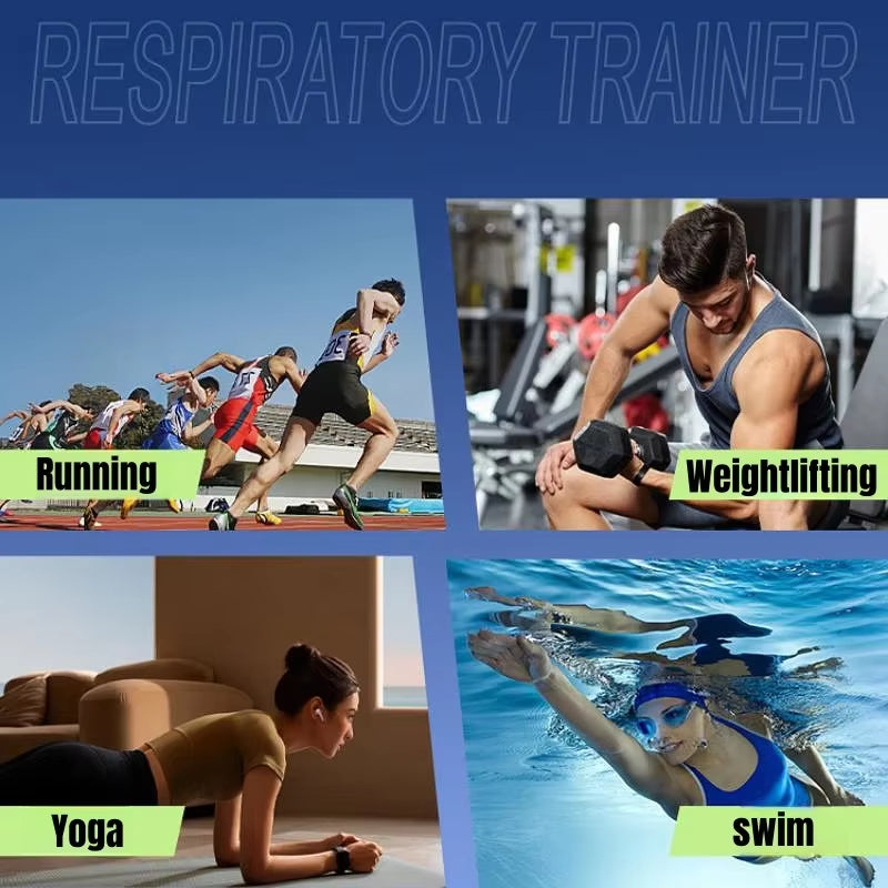 Sports Breathing Trainer Respiratory Mouthpiece - Fitness Equipment for Home Health Care
